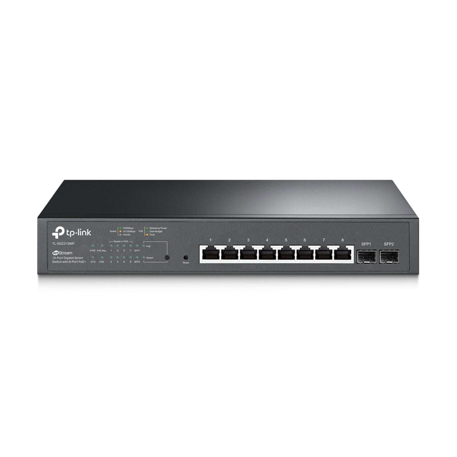 TP-Link TL-SG2210MP 10-Port Gigabit PoE+ Switch 150W Metal TP-Link TL-SG2210MP 10-Port Gigabit PoE+ Switch 150W Metal